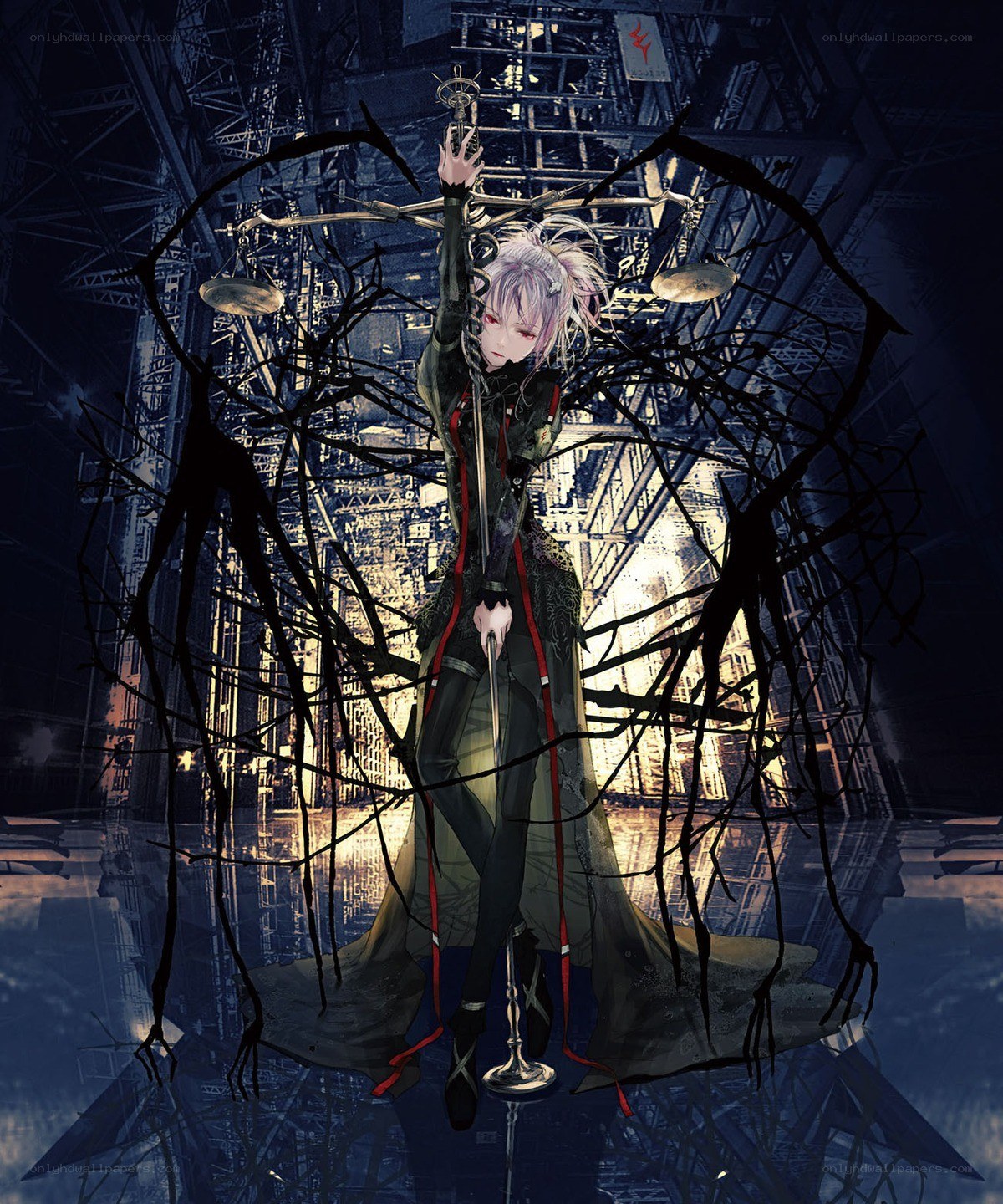 anime character with scales