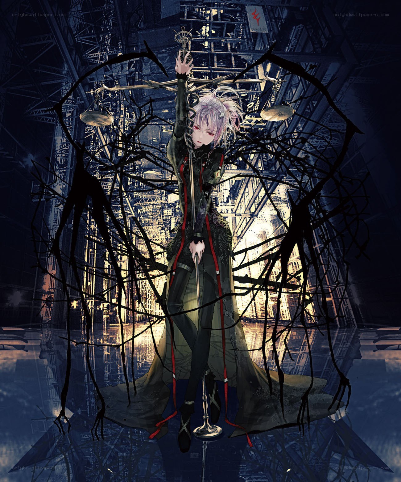 Anime character with scales