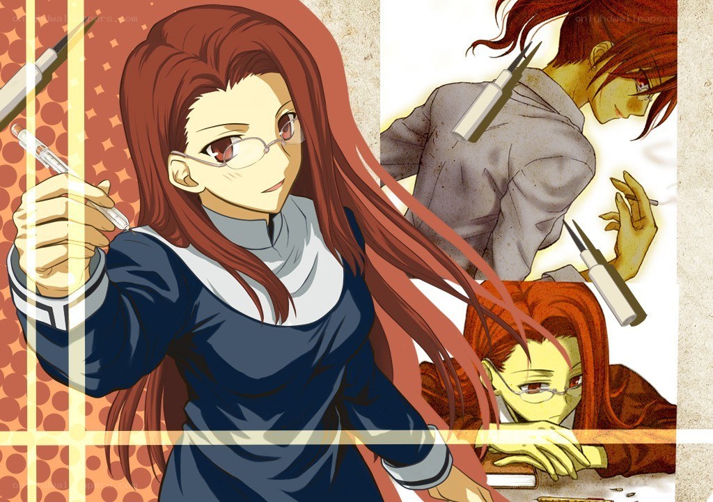 Anime character with scalpels