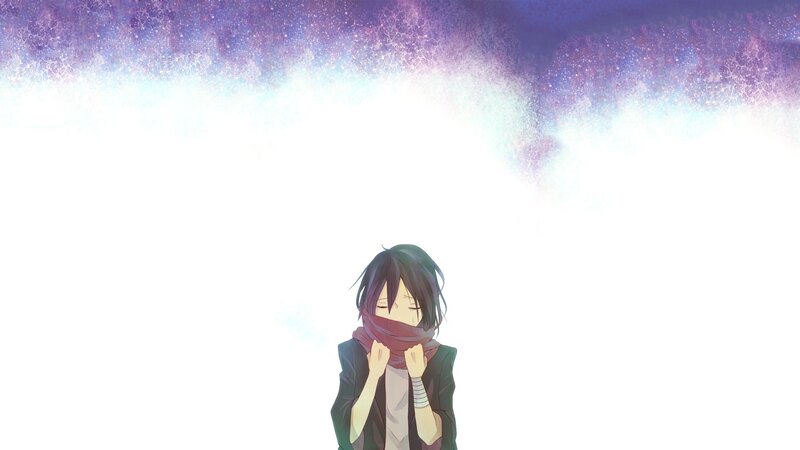 anime character with scarf