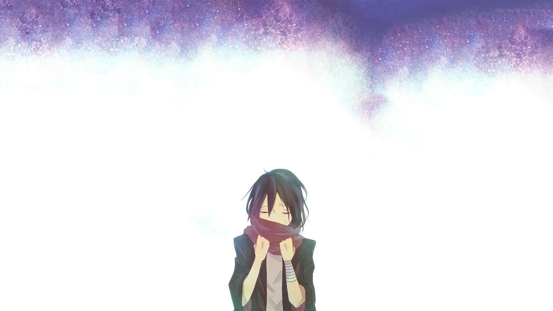 anime character with scarf