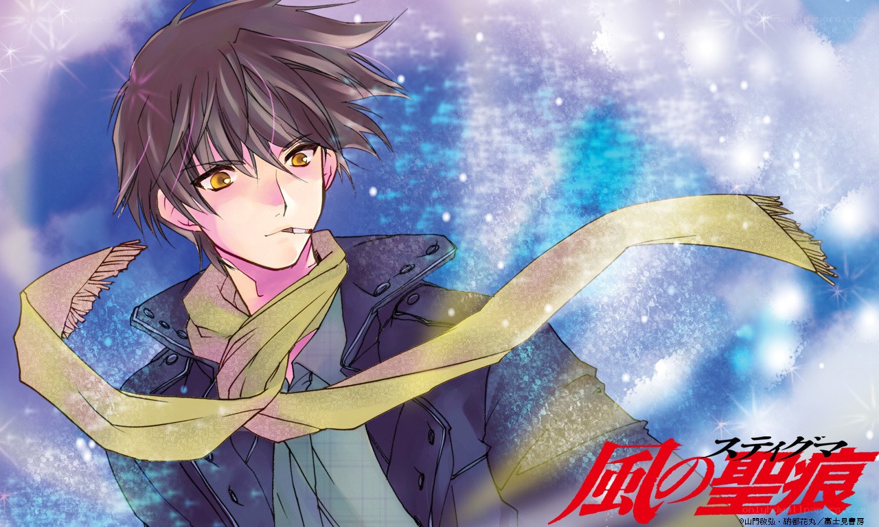 Anime character with scarf