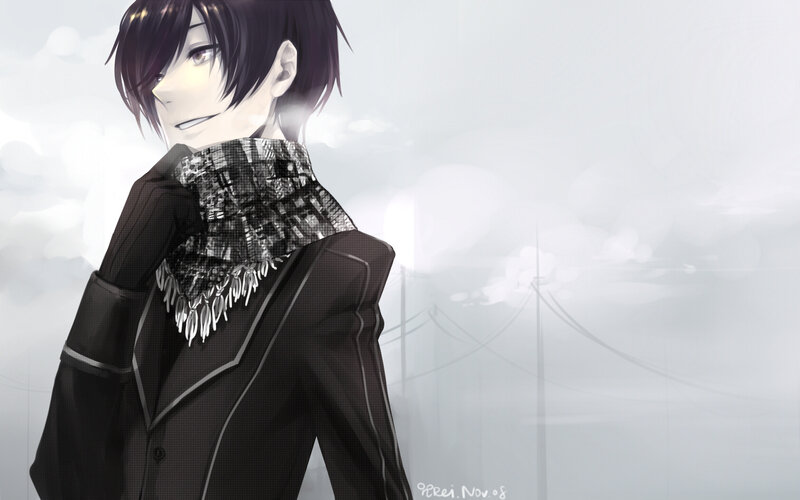 anime character with scarf