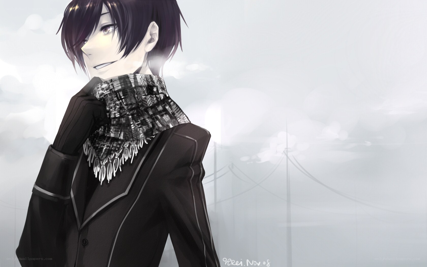 anime character with scarf