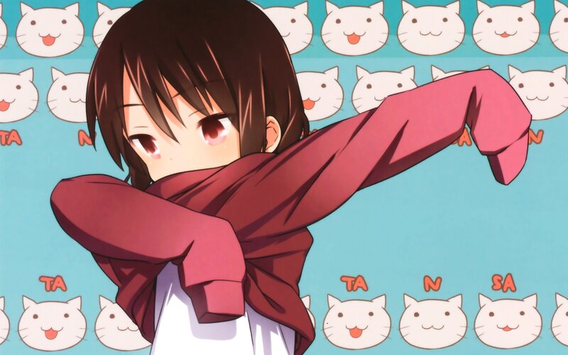 anime character with scarf