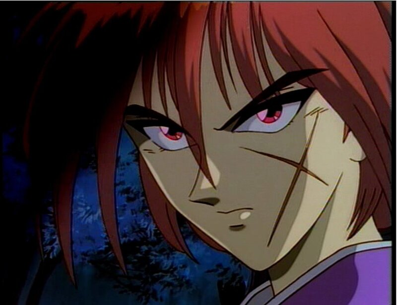 anime character with scarred face