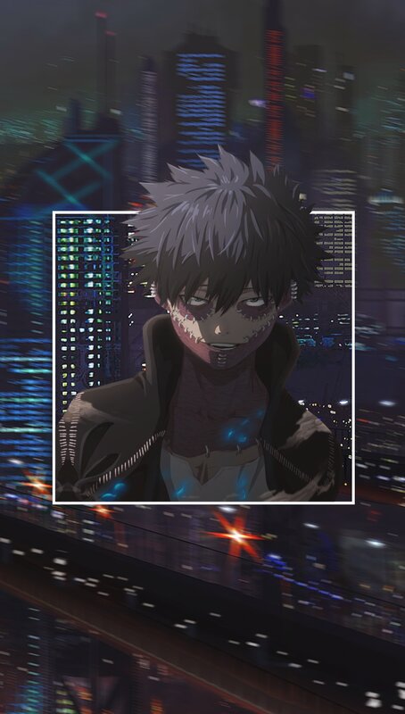 Anime Character with Scars — Black, Dark, Dramatic