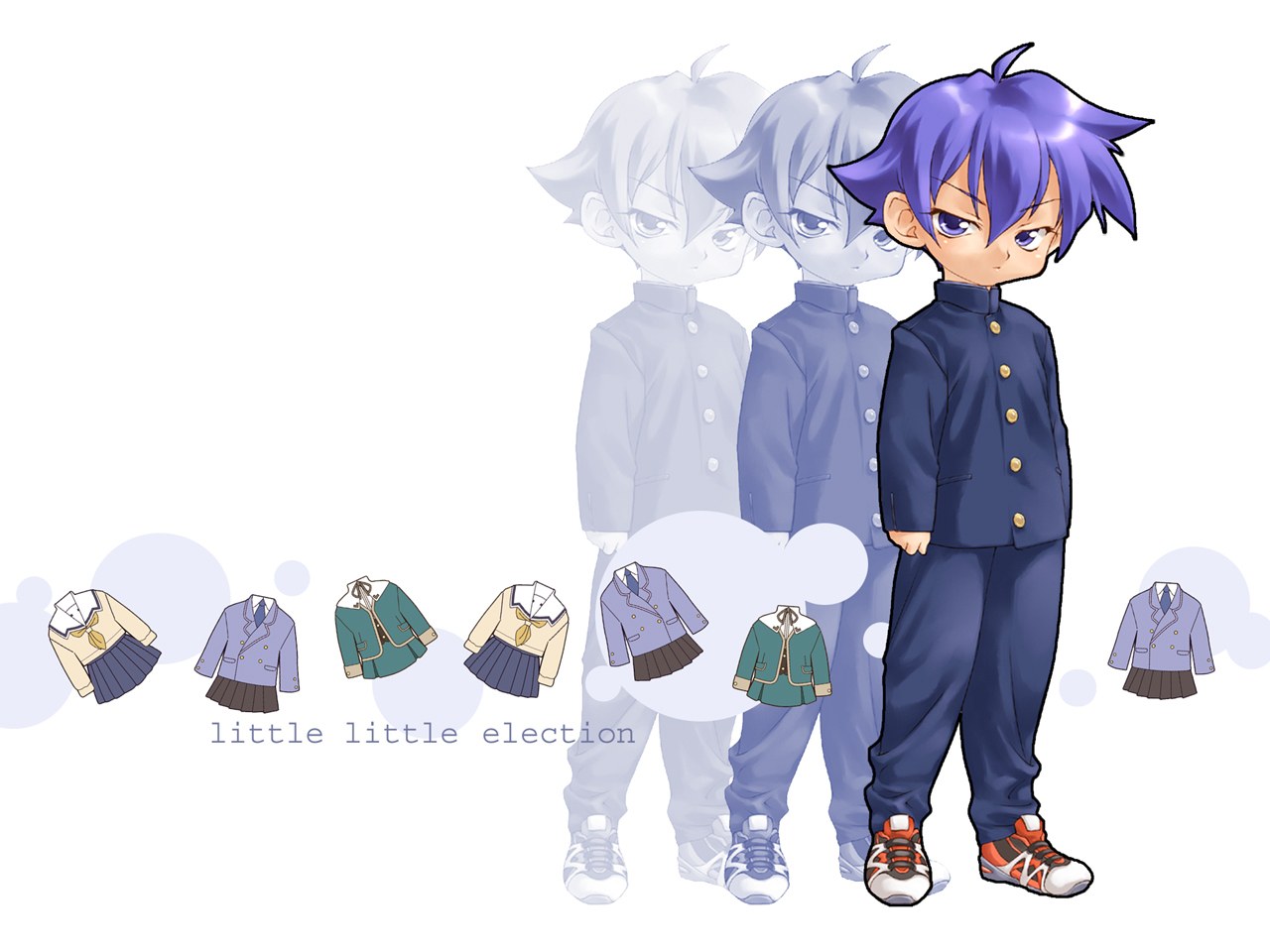 anime character with school uniforms