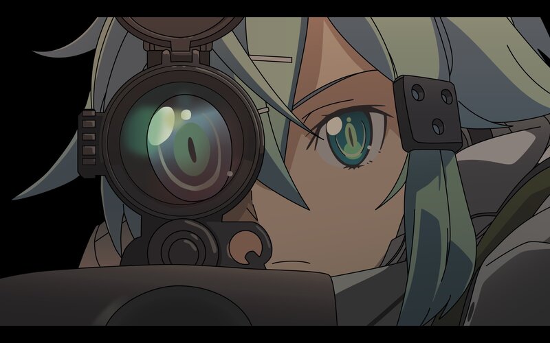 Anime Character with Scope — Gray