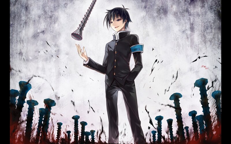 Anime Character with Screws — Black
