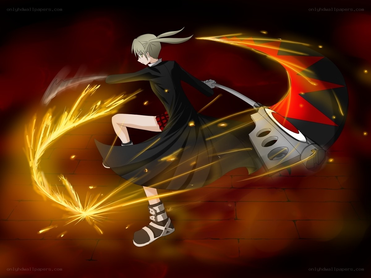 Anime character with scythe