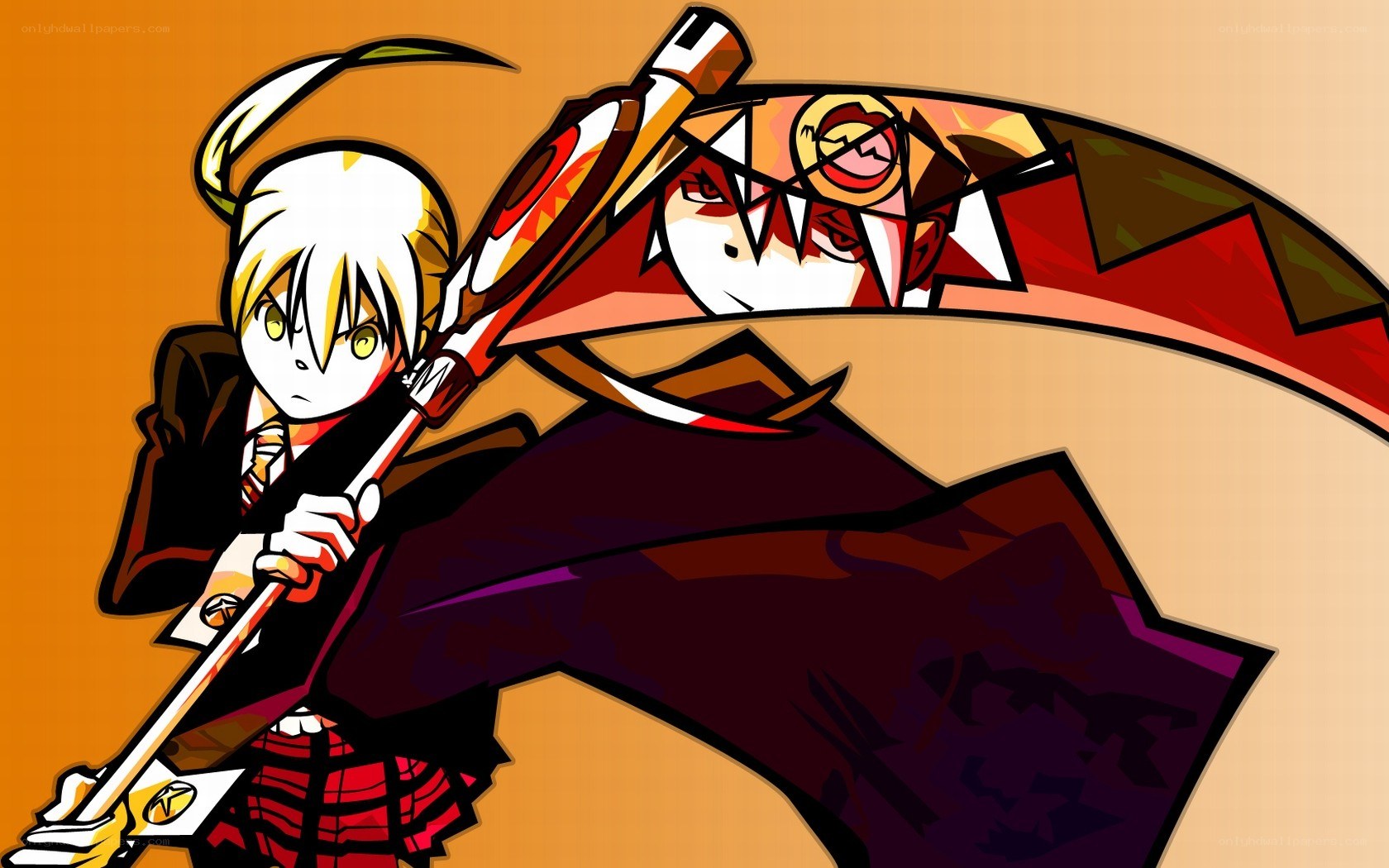 anime character with scythe
