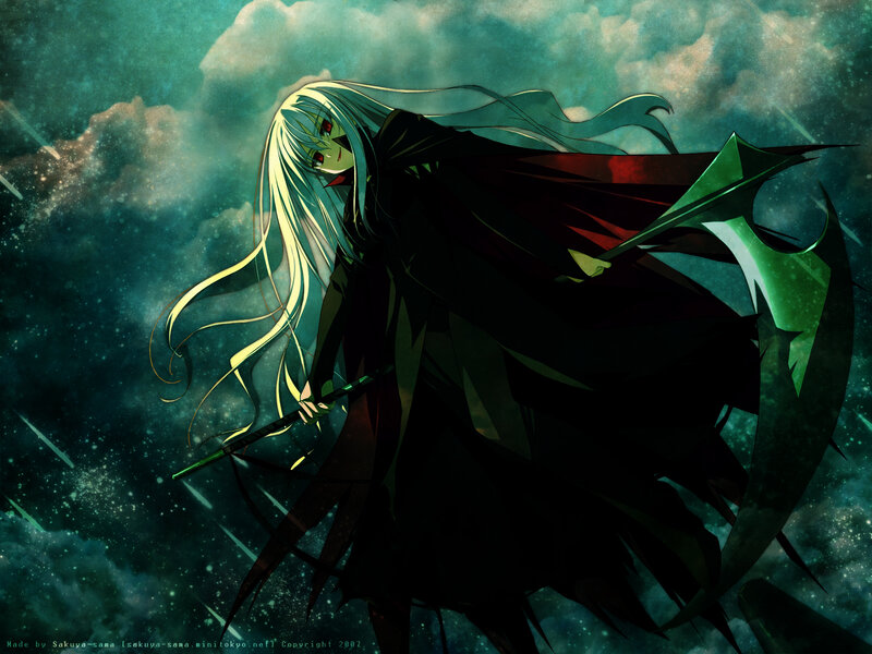 Anime character with scythe