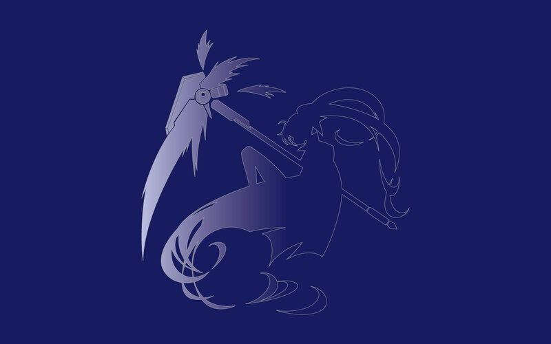 anime character with scythe