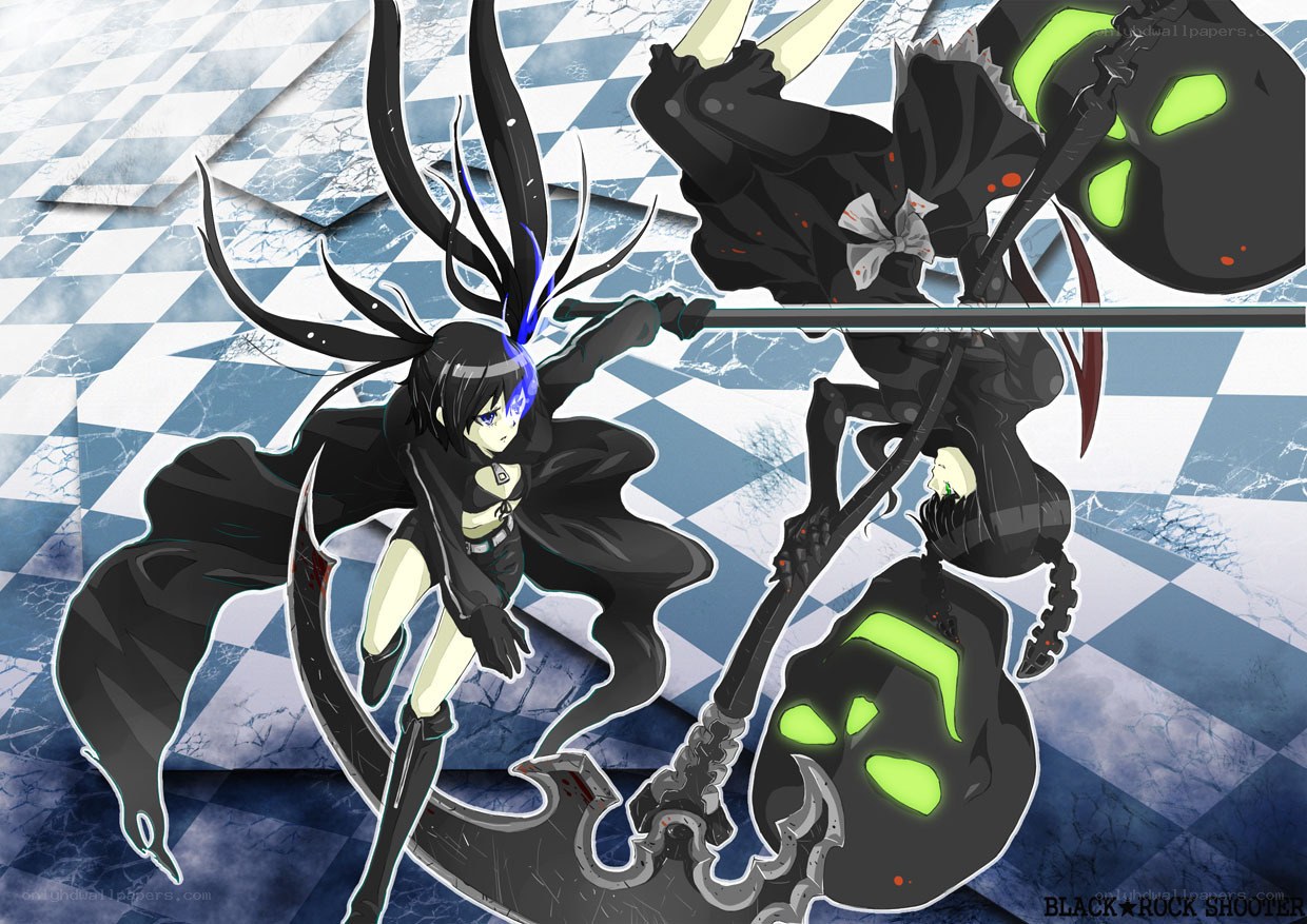 Anime character with scythe
