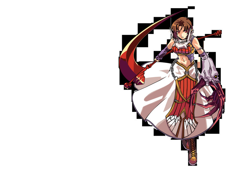 anime character with scythe