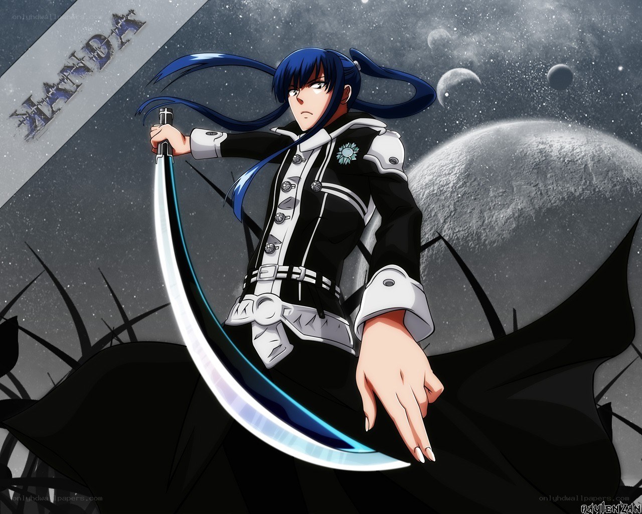 Anime character with scythe