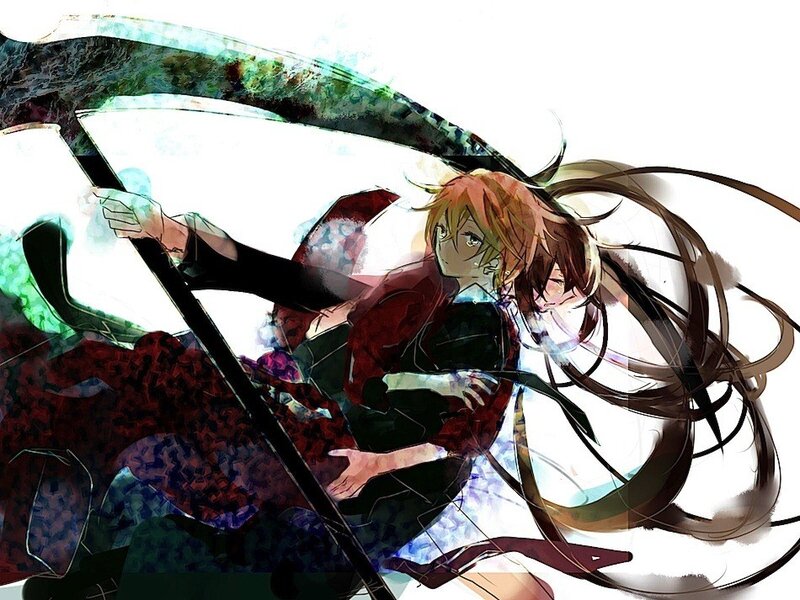 Anime character with scythe