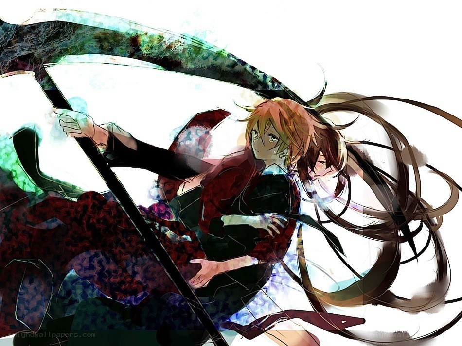 Anime character with scythe