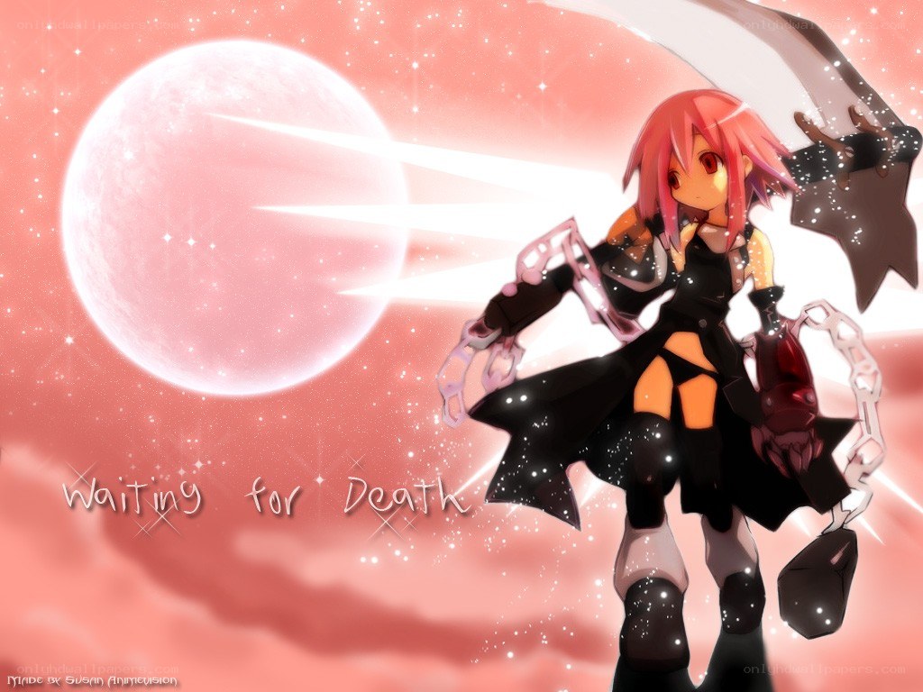 Anime character with scythe