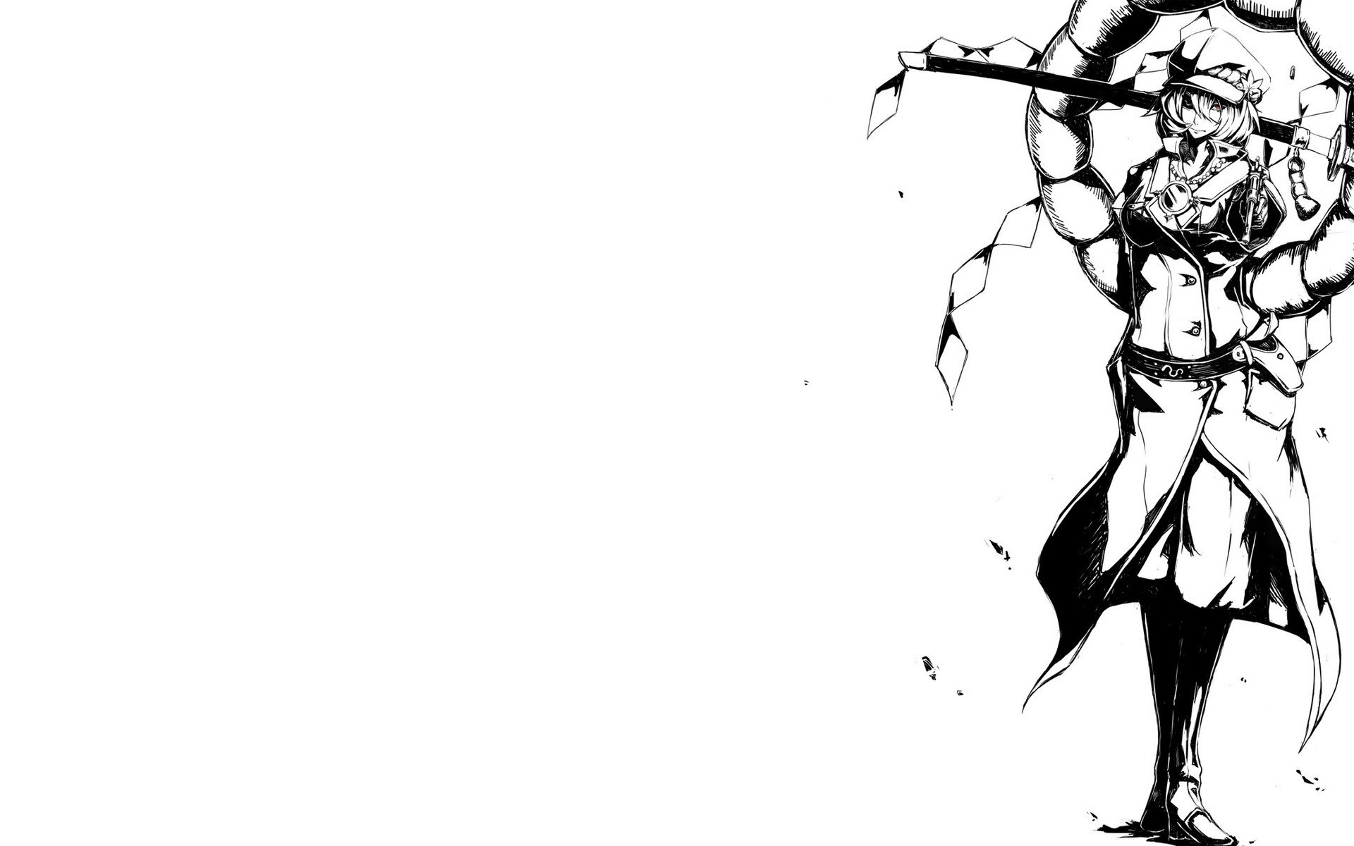 anime character with scythe