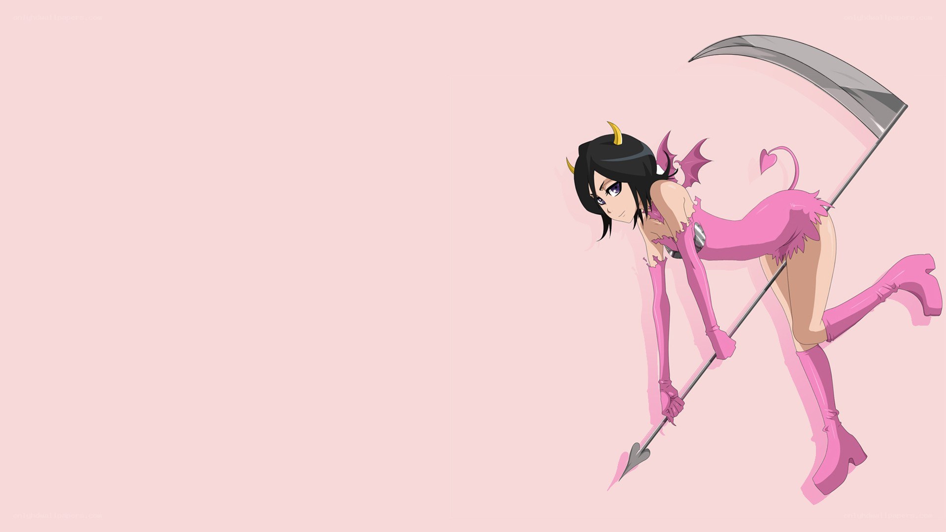 anime character with scythe