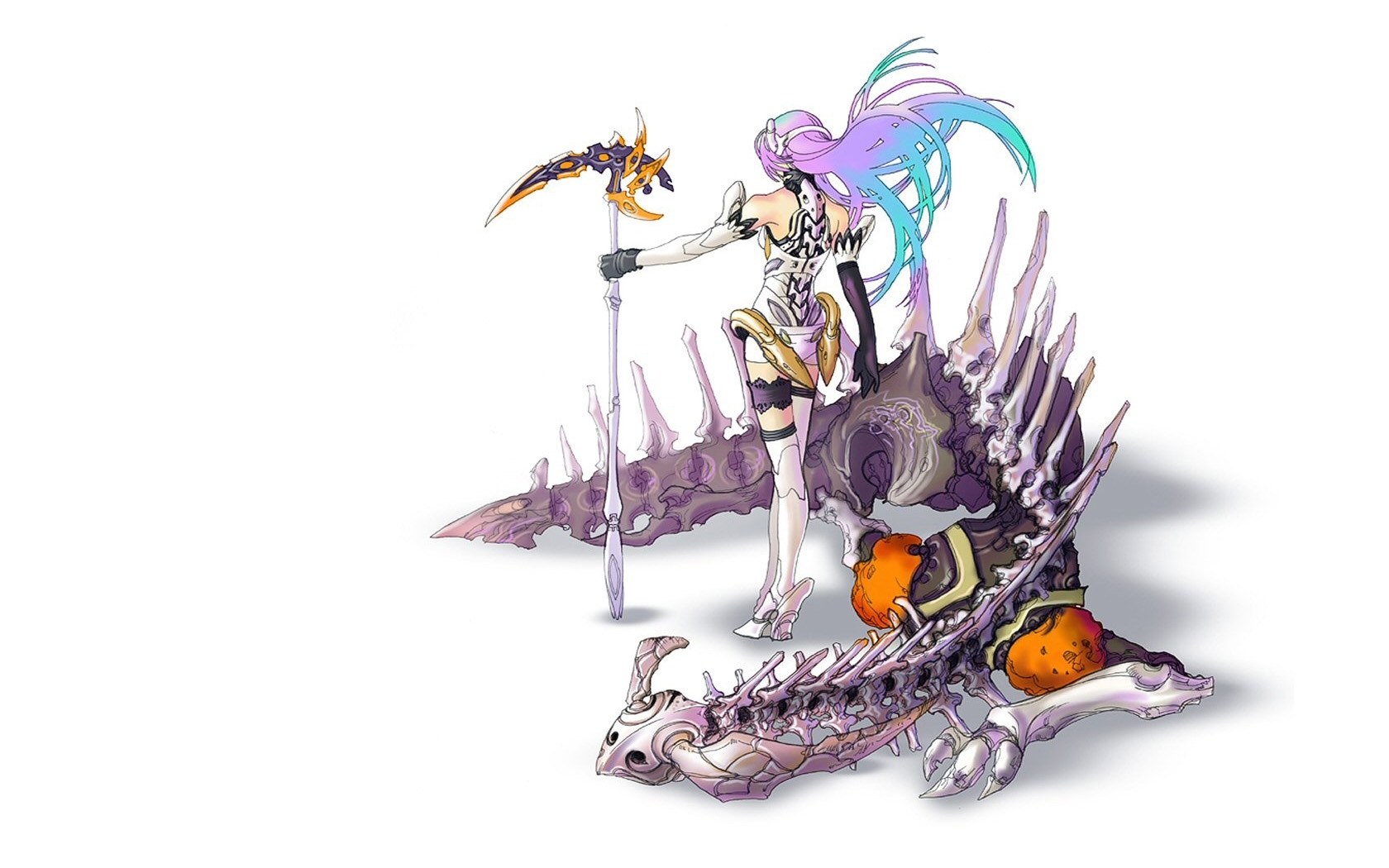 anime character with scythe