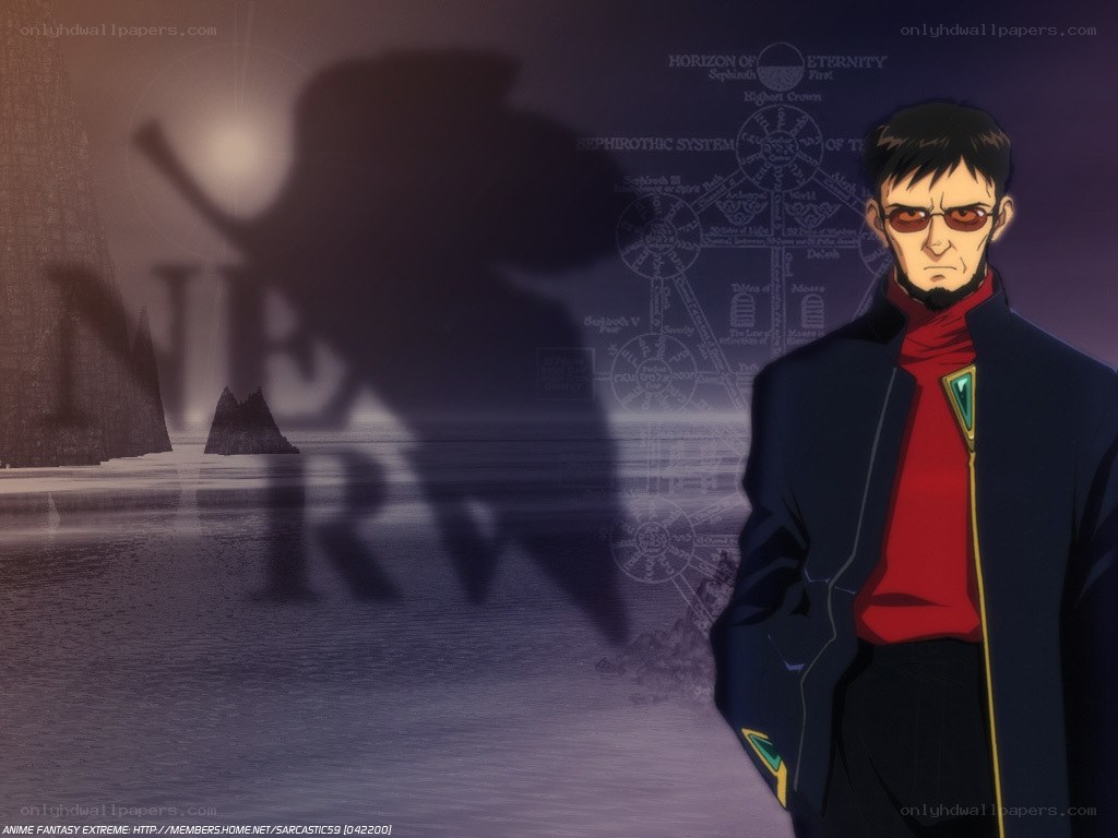 Anime character with shadow