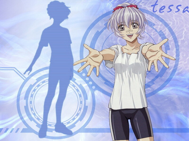 Anime character with shadow
