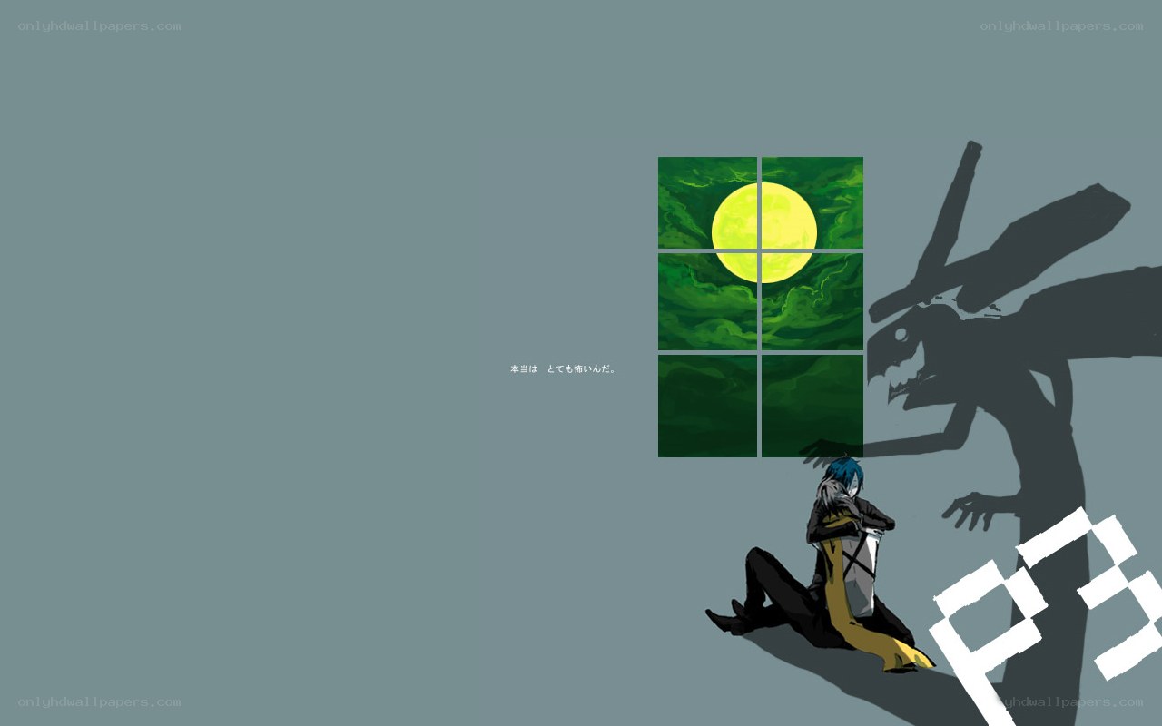 Anime character with shadow monster