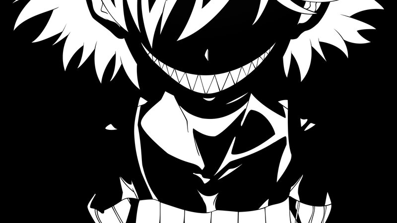 anime character with sharp grin