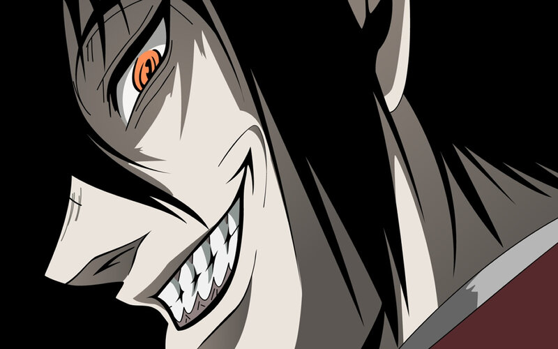 anime character with sharp grin