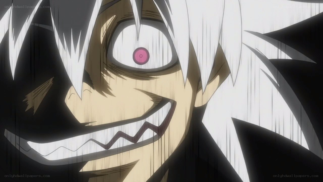 anime character with sharp teeth