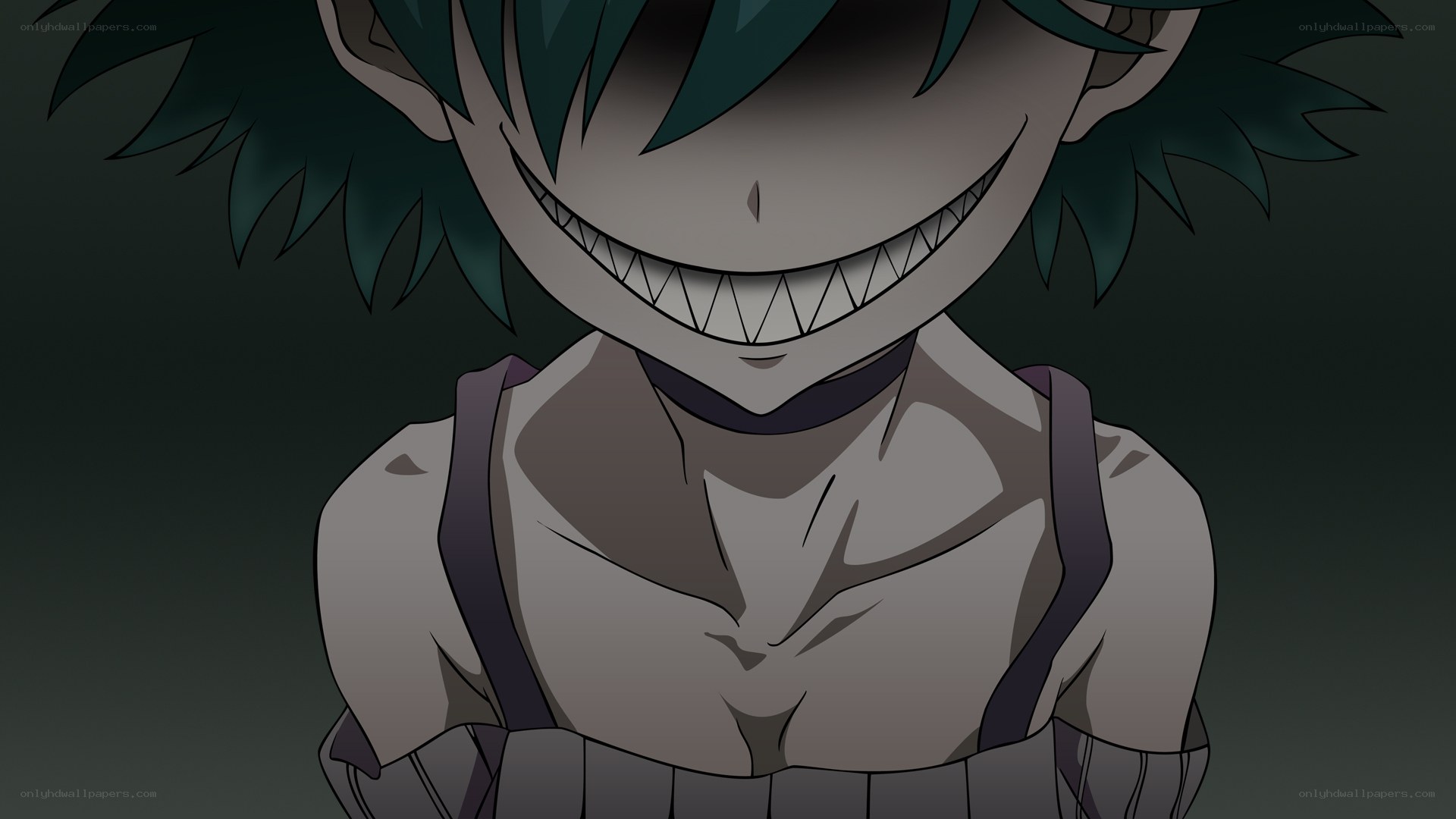 anime character with sharp teeth