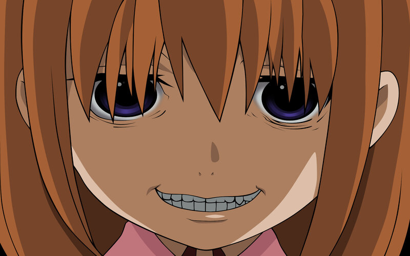 anime character with sharp teeth