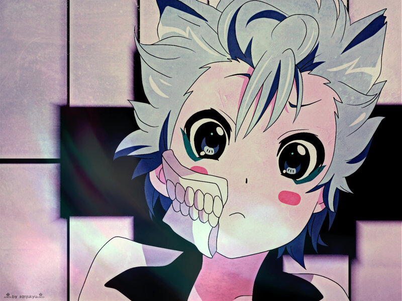 Anime Character with Sharp Teeth — Pink