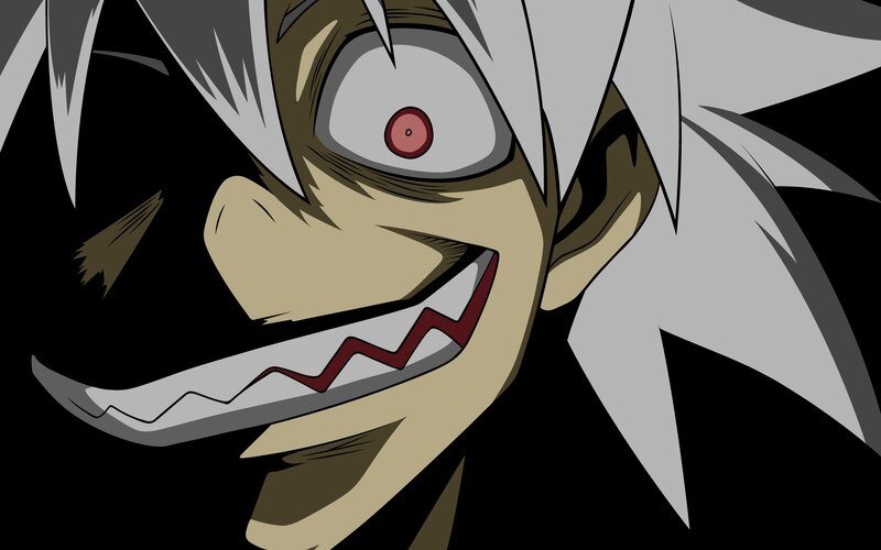 anime character with sharp teeth