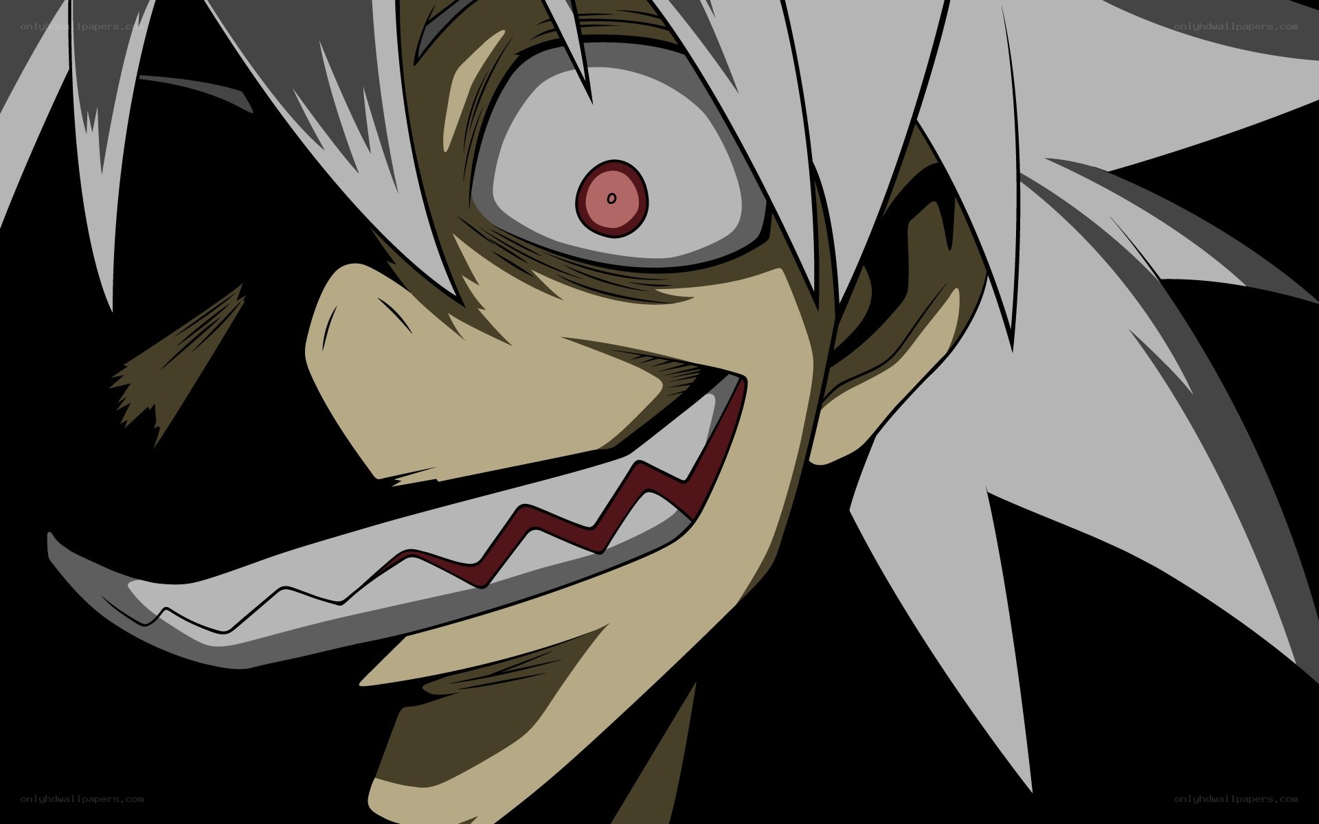 anime character with sharp teeth