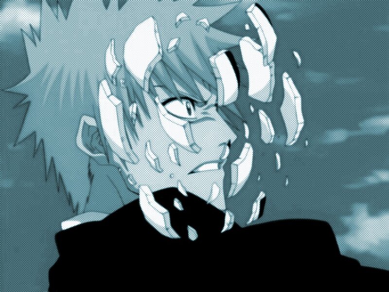 anime character with shattered face