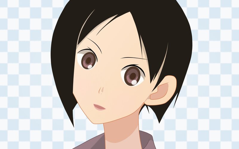 anime character with short hair
