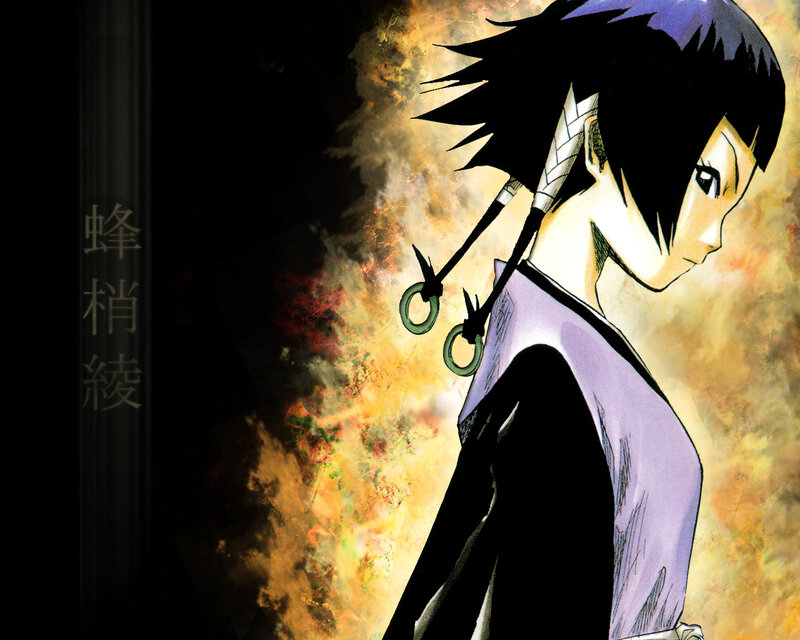 Anime Character with Short Hair — Black, Dramatic, Manga