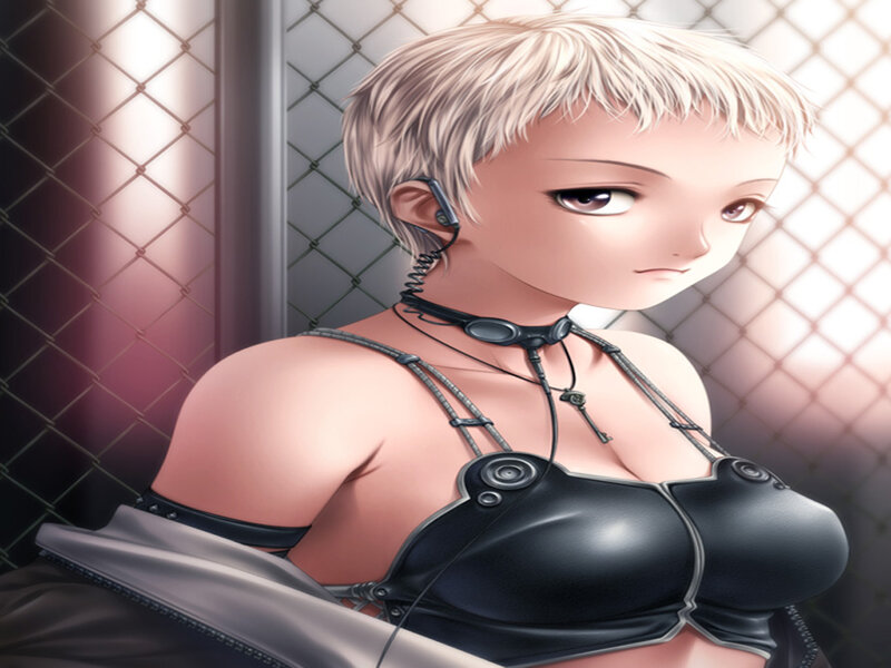 Anime Character with Short Hair — Black