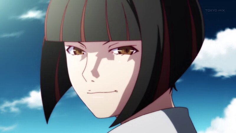 Anime Character with Short Hair — Blue, Calm