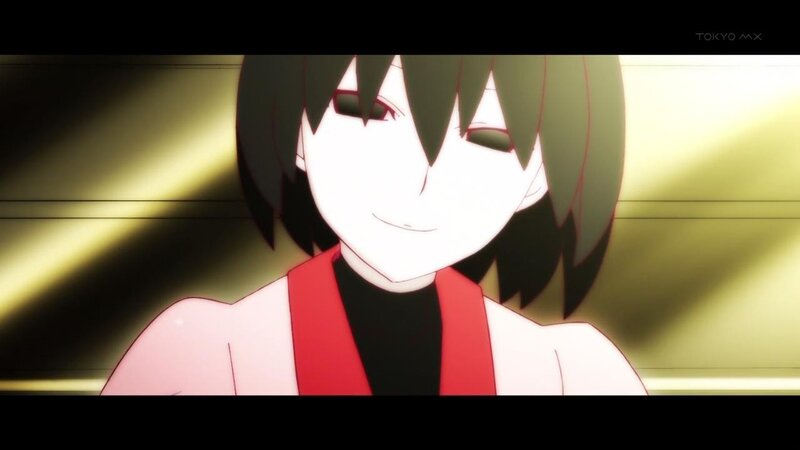 Anime Character with Short Hair — White, Dramatic