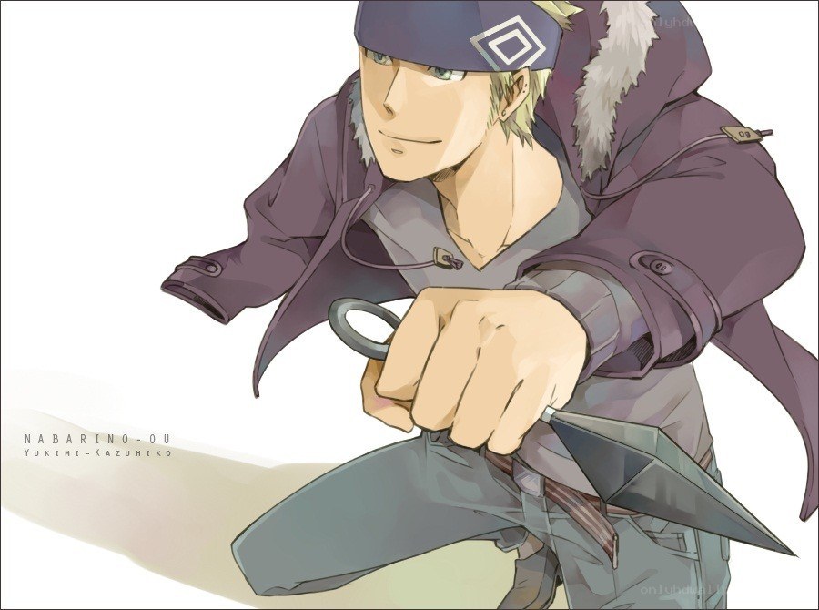 Anime character with shuriken