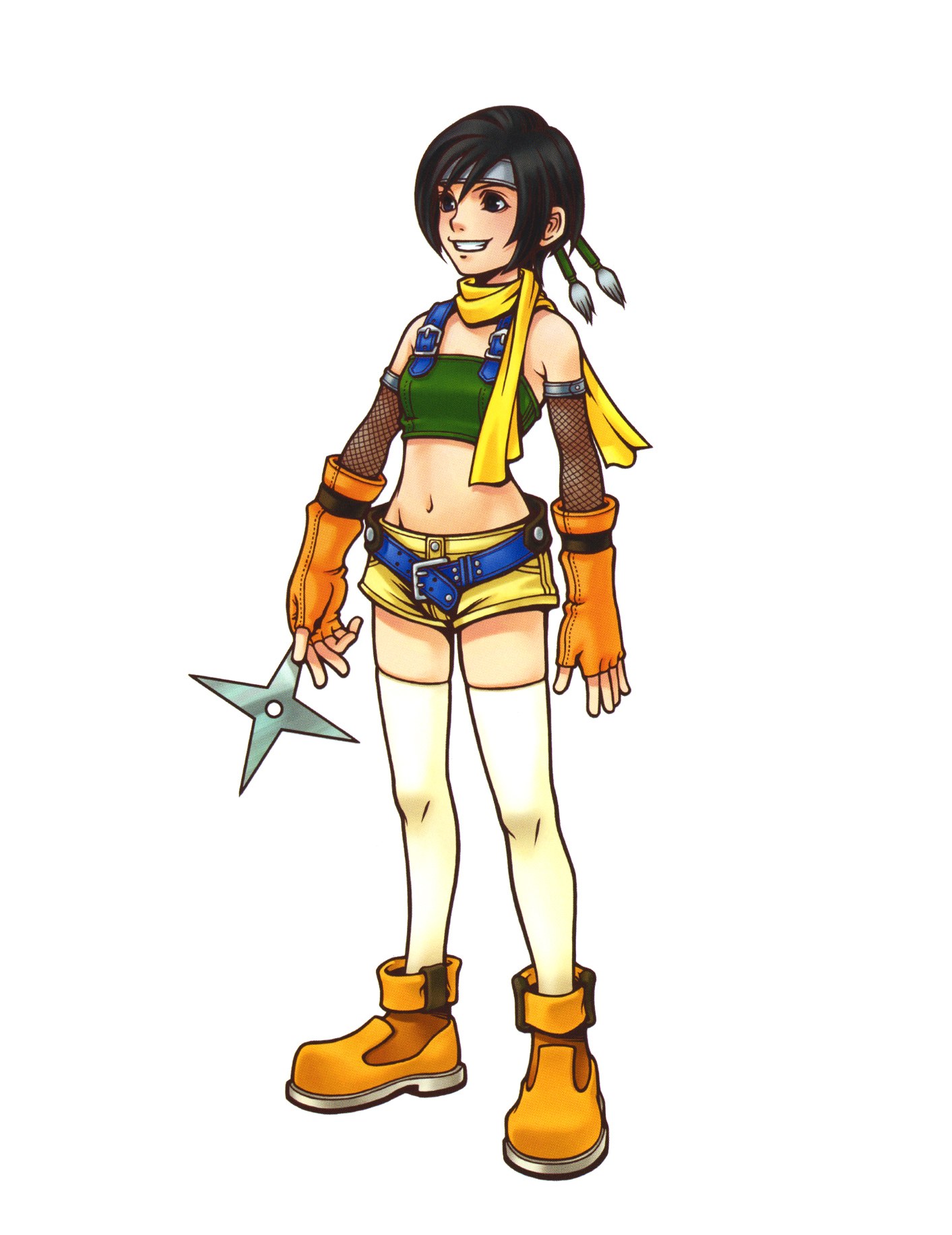 anime character with shuriken