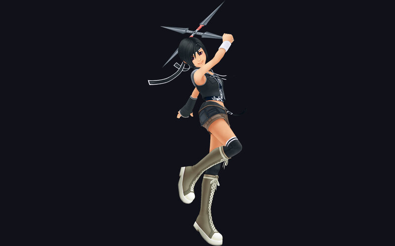 anime character with shuriken