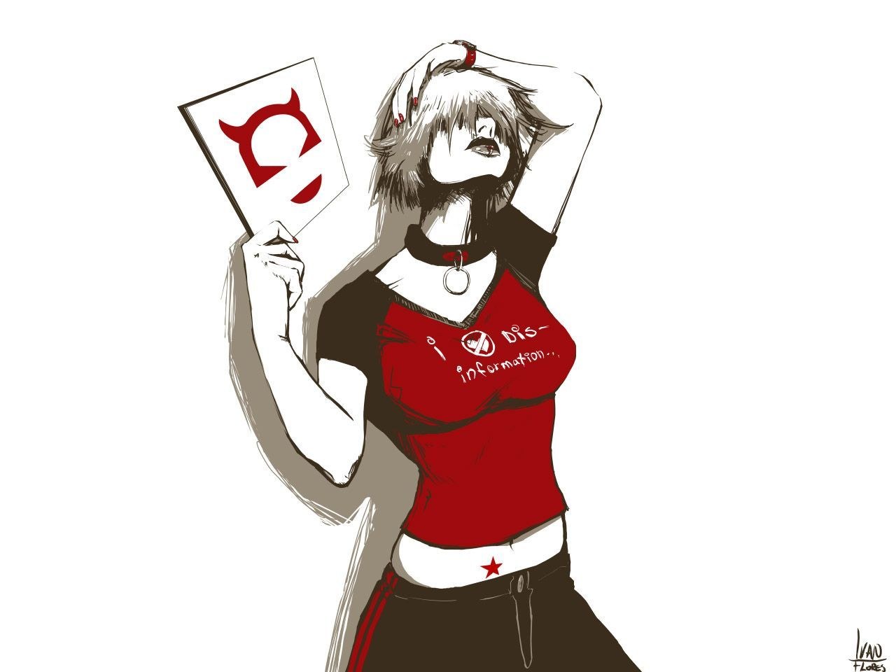 anime character with sign