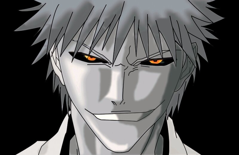 anime character with silver hair
