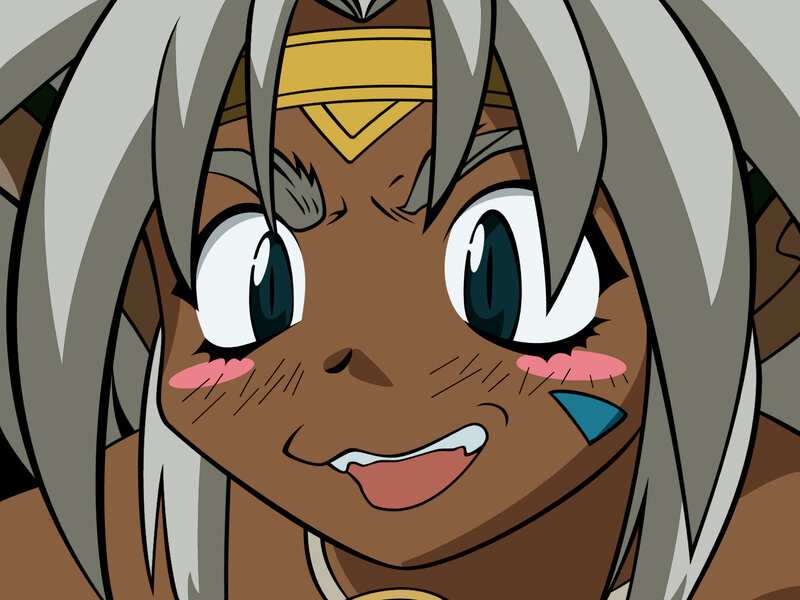 anime character with silver hair